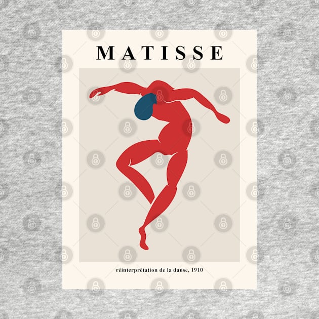 Henri Matisse Red The Dance Design Exhibition Wall Art, Art Print Poster, Men Women Tshirt by VanillaArt